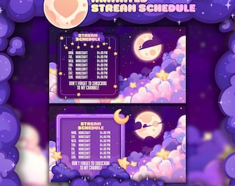 Programme de diffusion animée - Cosy Galaxy, 2 modèles personnalisables