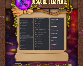 Witch's Atelier Discord Server Template | Cozy Magic Template | Wizarad Roleplay | Gaming Community | Instant Delivery