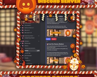 Serveur Discord japonais Sakura entièrement configuré à vendre | Gabarit de fleurs de cerisier préfabriqué | Communauté de joueurs | Livraison instantanée