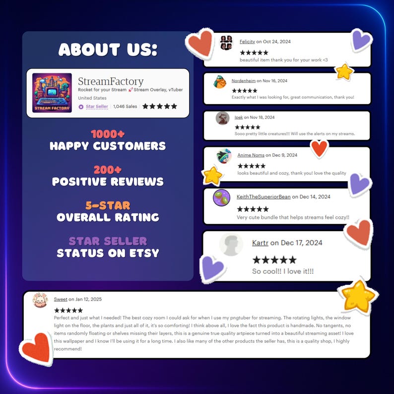 Horizontal Twitch Chat Widget – Cozy Animated Widget for OBS, Streamlabs & StreamElements | Cute, minimalistic chat widget