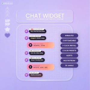 Multichat Stream Widget | Twitch & YouTube Chat Overlay | StreamElements