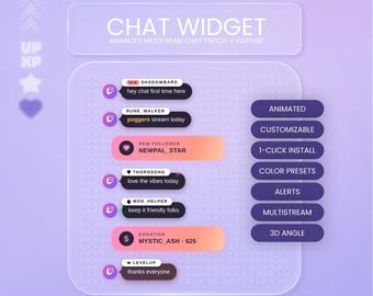 Multichat Stream Widget | Twitch & YouTube Chat Overlay | StreamElements