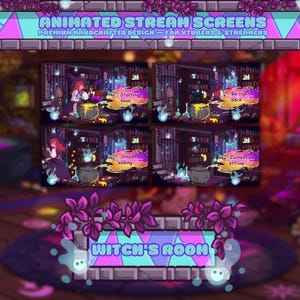 Cozy Halloween Stream Screens | Twitch Screens: Cozy Twitch Overlay, Stream Overlay | Starting soon, be right back, currently offline