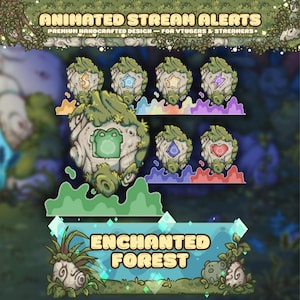 Twitch Alerts: Cute animated Stream Alerts Magic runes Alert Pack ancient runes New Donation New Follower New Raid New Gifted New Cheer