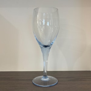 RARE Mikasa 8&quot; tall blue wine glass