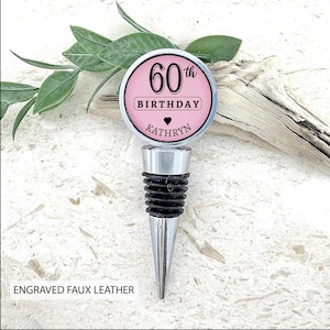 Wine Stoppers | Personalized Birthday Party Favors | Engraved Bottle Stopper | Wine Themed Gifts | Custom Engraved Wine Bottle Stoppers