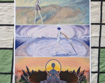 Phosphophyllite seasons 8.5x11-Inch Print