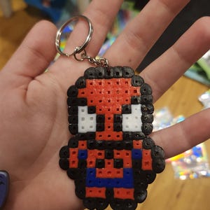 Medium Perler Bead Keychains