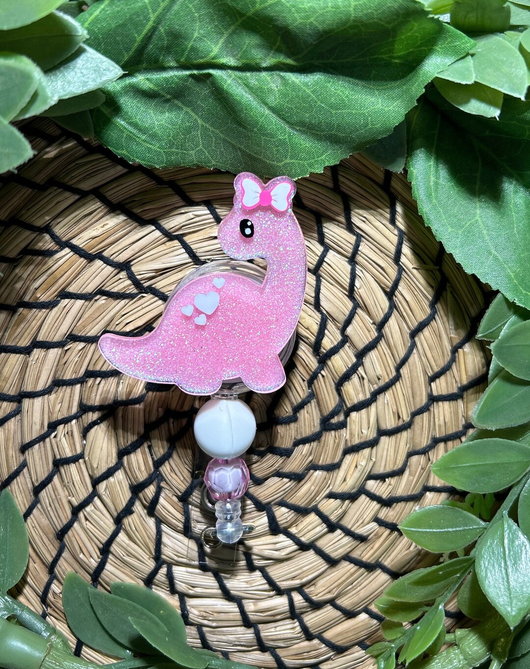 Funny Dinosaur Badge Reel, Work Badge Holder Retractable Clip, Nurse Teacher Badge Reel, RN LPN CNA MA Badge Accessories For Work, Nursing Student ID Badge Clip, Cute Badge Reels, Medical Badge Buddy - View #5