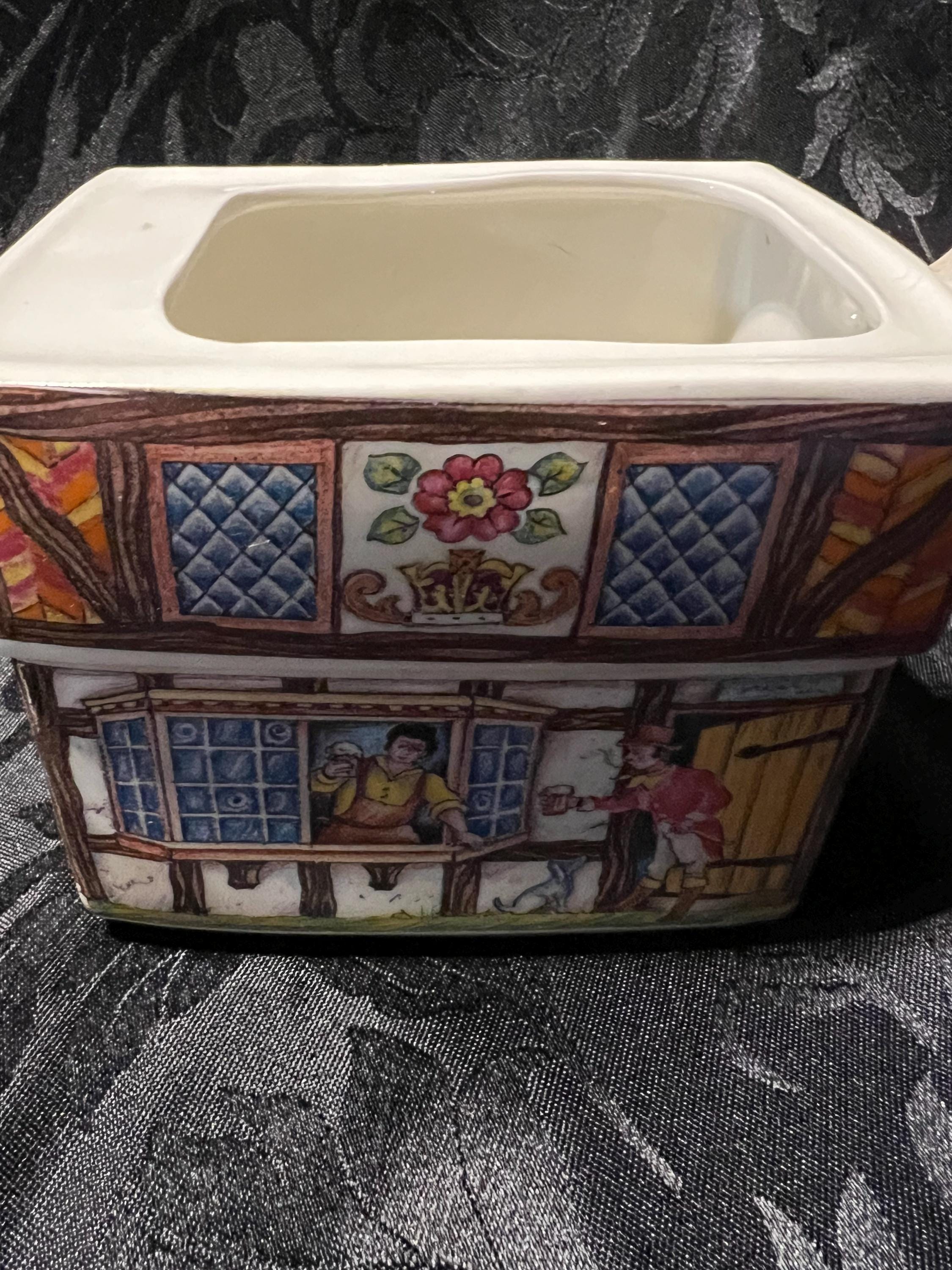 SADLER ティーバッグホルダー Country Village Sadler Tea Caddy