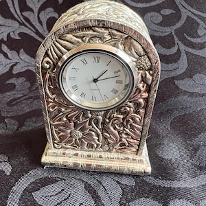 Mini Pewter clock