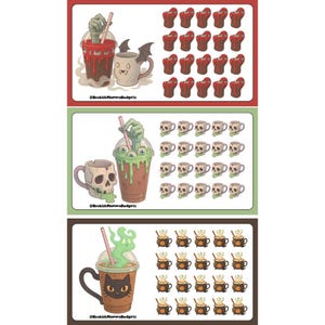 Spooky Fall Drinks Mini Saving Challenge Set (PDF Digital Download)