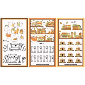 Bookish Ghosts Mini Saving Challenge: Halloween Set of 3 (PDF Download)