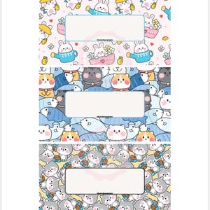 A6 Kawaii Dashboards - Set mit 16 Stück