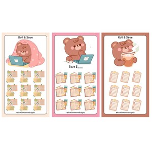 Oso Trabajador 2 - Conjunto de 3 Mini Desafíos - DESCARGA DIGITAL - Desafío de Ahorro