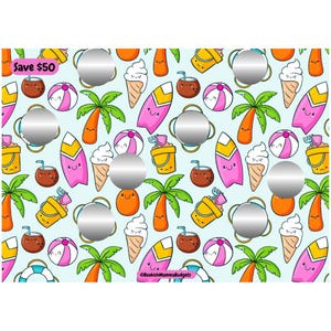Beach Vibes 1 - Save 50 - Scratch Off Spar-Challenge
