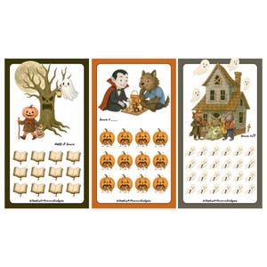 Werewolf & Friends Mini Saving Challenge Set of 3 (PDF Download)