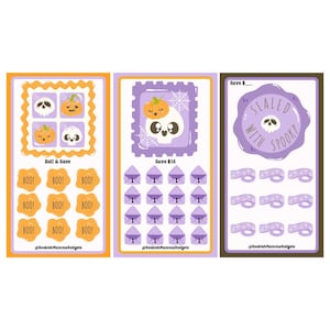 Ghosty Halloween Savings Challenge Set of 3 (PDF Digital Download)