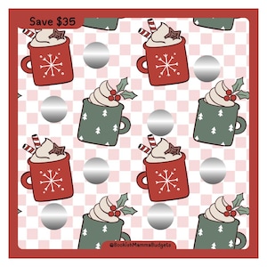 Christmas Coffee - 2 Options - Scratch and Save  - Square Challenge