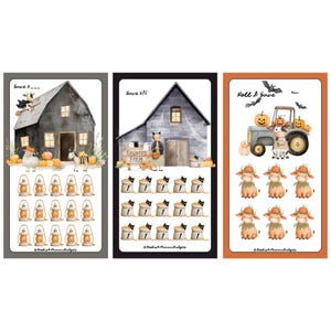 Haunted Farm Mini Saving Challenge Set of 3 (PDF Download)