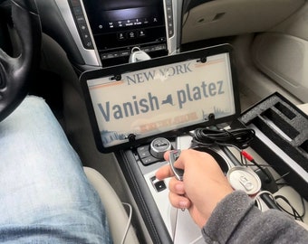 Vanishing license plate