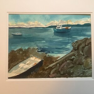 Nova Scotia Shore    Original Watercolor painting