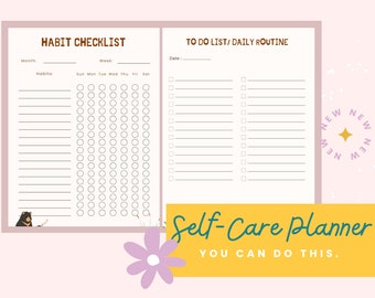 COMPLETE Self-Care Journal/Planner | Canva Printable 2024