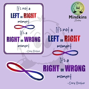 Het is geen links of rechts moment, het is een goed of fout moment - Cory Booker 5 digitale Svg-bestanden