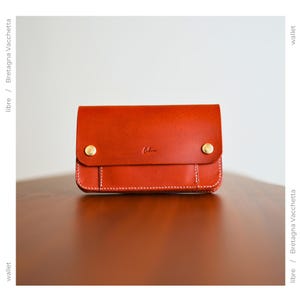 Cartera premium de cuero italiano hecha a mano fabricada en Japón