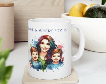 Mom Gift Ceramic Mug, 11oz, Mom's Day Mug Gift, Gift for Mom,