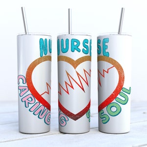 Nurse 20oz skinny Tumbler sublimation Design Digital Download PNG, DIGITAL ONLY, Nurse Appreciation Tumbler, Nurse Tumbler Gift,