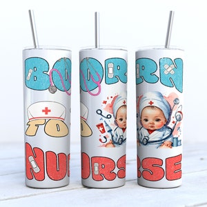 Nurse 20oz skinny Tumbler sublimation Design Digital Download PNG, DIGITAL ONLY, Nurse Appreciation Tumbler, Nurse Tumbler Gift,
