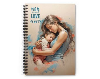 Y2K design for Mom Spiral Notebook - Ruled Line, Mom Gift spiral notebook, Mom Gift, Mother's Day Gift,