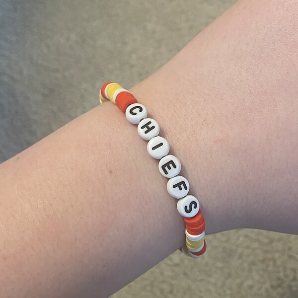 Chiefs Bracelet Red white and yellow