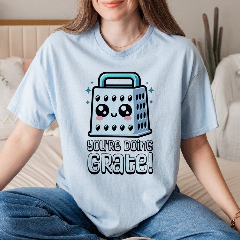 Cute Cheese Grater Pun Shirt, You're Doing Grate Shirt, Kawaii Cheese