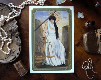 Impresión de Justicia a partir de la obra de arte digital original de la revista Mag, 5x7, 8x12, 12x18