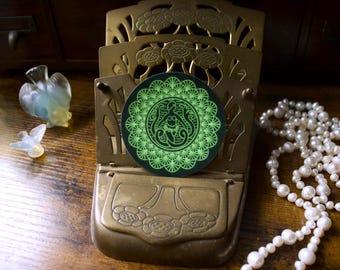 Glow in the Dark vinylsticker zeemeermin depressie glas