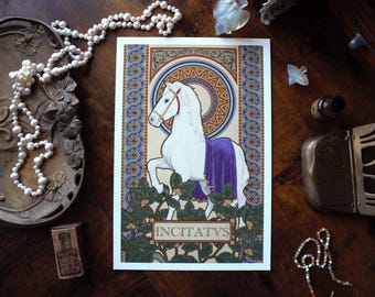 Impresión de Incitatus a partir de la obra de arte digital original de la revista Mag, 5x7, 8x12, 12x18