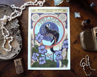 Impresión de Felicia a partir de la obra de arte digital original de la revista Mag, 5x7, 8x12, 12x18