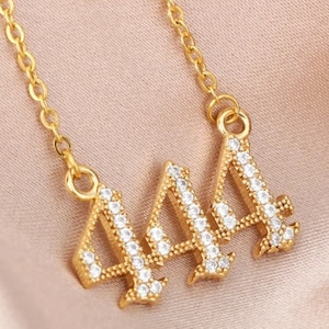 Angel Number Necklace, Lucky Number Necklace, Birthday gift for mom girlfriend Grandma, Number Pendant, Family Gift, Mothers Day Gift