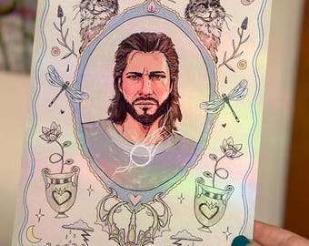 The Wizard - Gale Dekarios Fanart Print - Gale of Waterdeep BG3