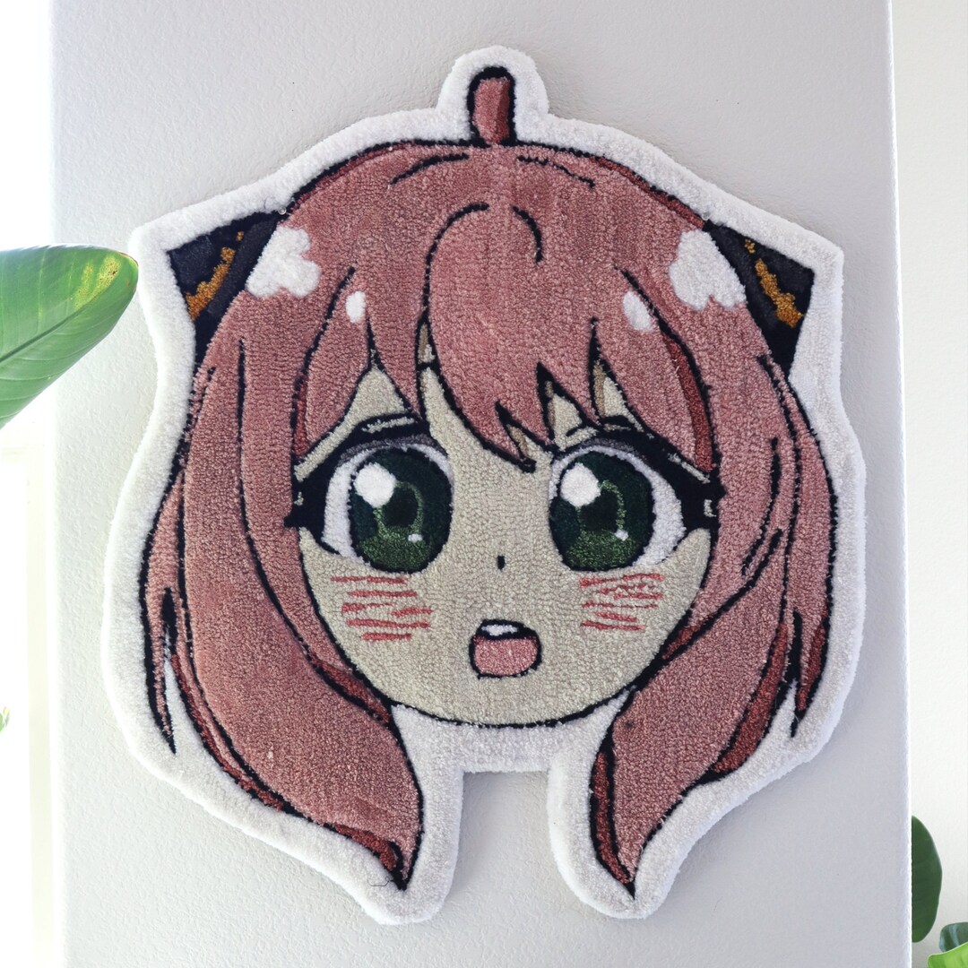 Waifu Rug Custom Anime Rug, Custom Portrait Rug, Personalized Wall Art, Perfect ...