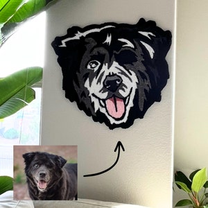 Handmade Pet Rug, Custom Pet Portrait Rug, Personalized Wall Art, Perfect Housewarming Gift, Personalized Animals Rug, Unique Floor Carpet