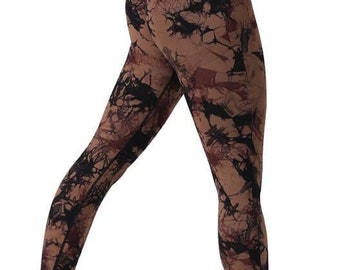 Leggings teñidos anudados