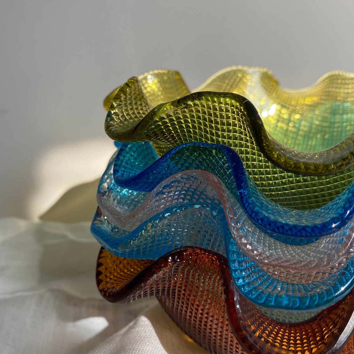5 Italian Colony Ruffled Waffle Dessert Bowls - Etsy