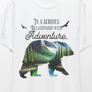 Adventure Bear Graphic Tee - Bella Canvas Unisex Shirt