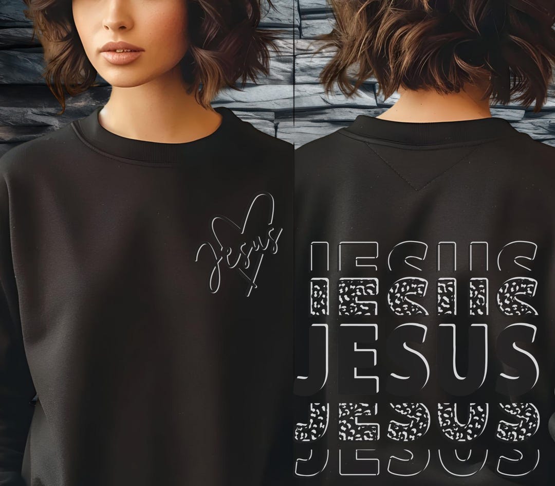 Jesus Mock Neck Sweatshirt - Purple main image 0