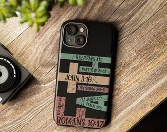 Faith Bible Verse Phone Case: Protective Dual Layer Design