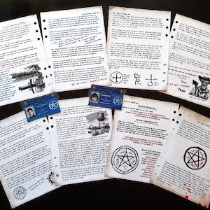 5th Set of Supernatural John Winchester Journal Pages PLUS 2 Fake IDs for your Supernatural Style Hunter&#39;s Journal