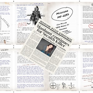 Third Set of Sam and Dean Winchester&#39;s Supernatural Journal Pages